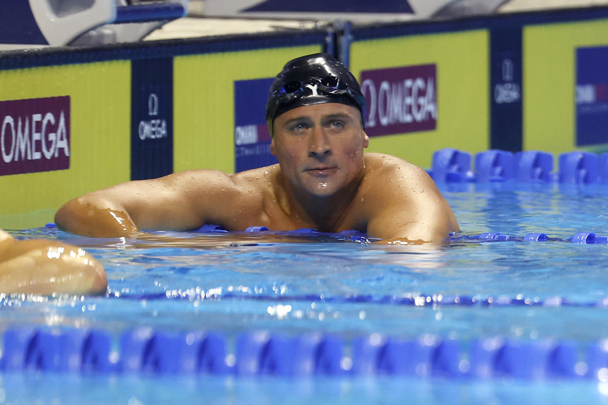 Ryan Lochte at Olympic qualifiers. 