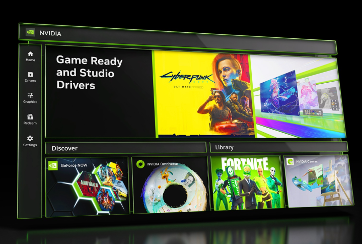 A screenshot of the Nvidia app.