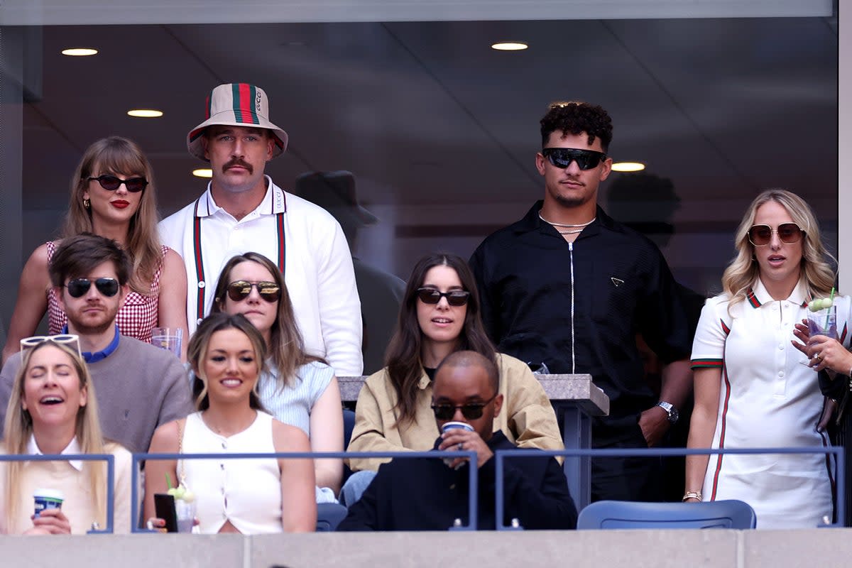 Patrick and Brittany Mahomes at the US Open  on September 8 (Getty Images)