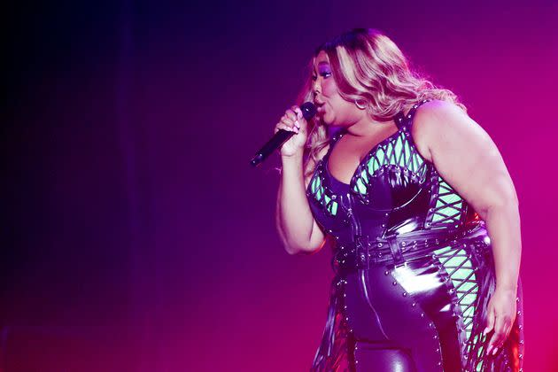 Lizzo performs at Qudos Bank Arena in July in Sydney, Australia.