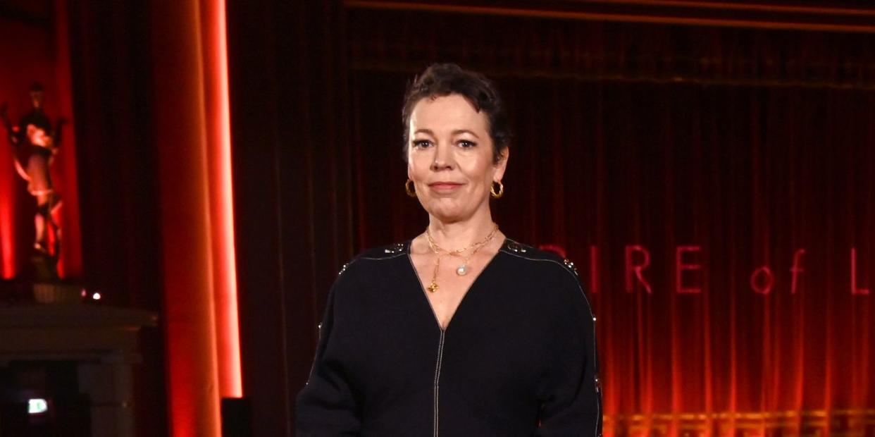 margate, england january 08 olivia colman attends a photocall following a special screening of empire of light at dreamland on january 08, 2023 in margate, england photo by dave j hogangetty images