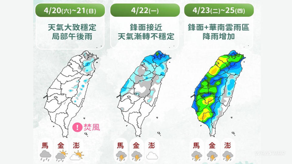 下週全台下雨。（圖／TVBS）