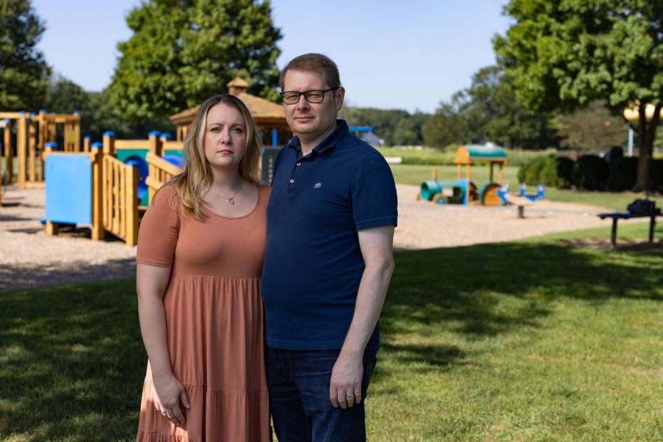 Erica and Jeremiah Jedynak are both part of the lawsuit, seeking to ban the state from holding newborn blood samples (Courtesy of Institute for Justice)