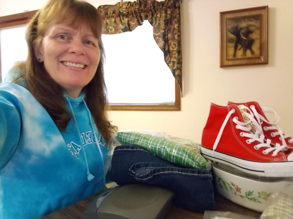 Kim Rose, of Topeka, Kan., cleaned out her closet, then her basement, then her mother’s house. “You make a little money and get rid of clutter. Once you see how easy it is, you keep going.”  Now she makes a living out of reselling old stuff through online marketplaces.