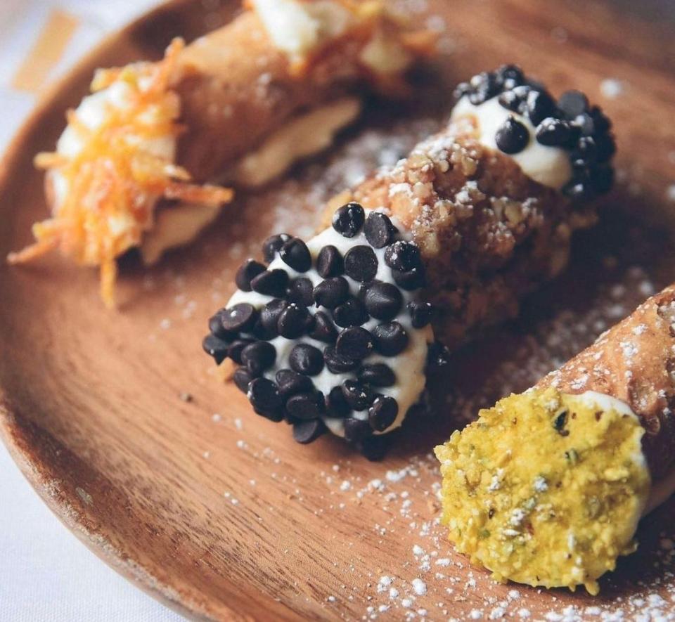 Pane e Vino on Federal Hill has a three-course fixed price menu for $41.95 during Providence Restaurant Weeks. The cannoli are a dessert choice.