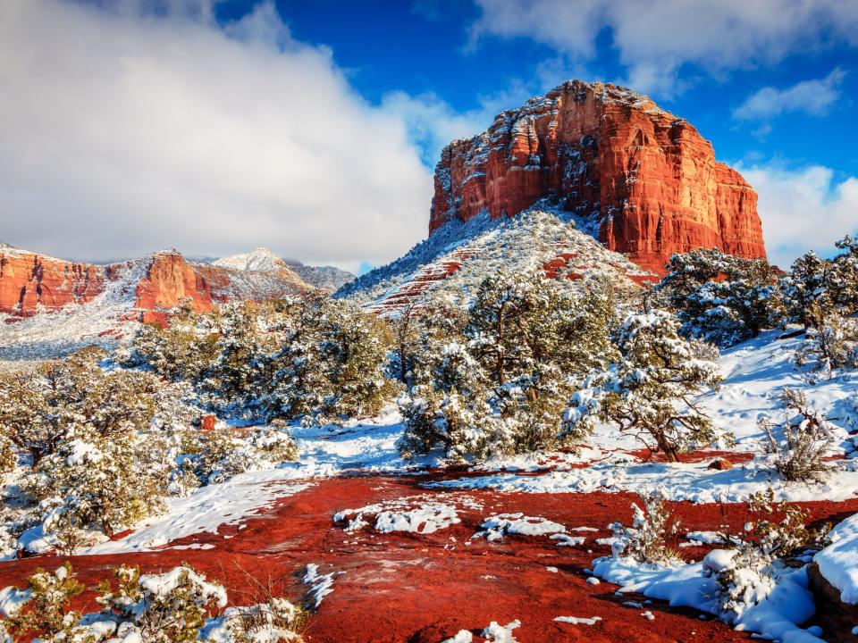 Arizona after a heavy snow storm.