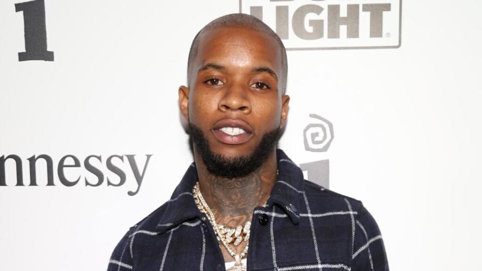 A source told Billboard someone close to Tory Lanez (above) reportedly sent several emails to various media outlets <br> pretending to be a representative from 300 Entertainment, Megan Thee Stallion’s record label. <br> (Photo by Cassidy Sparrow/Getty Images for Interscope Records)