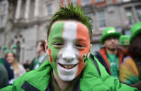 The Irish waved their flags high as they celebrated St Patrick's Day on March 17. The day commemorates the patron of Ireland and the arrival of Christianity. It's a global celebration of Irish culture that's packed with parades, flags and, of course, pints of Guinness.