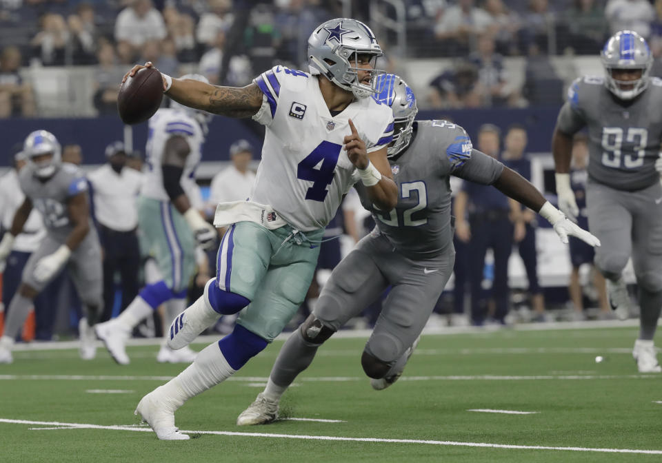 Jerry Jones takes offense at the idea that Dak Prescott is simply a “bus driver.” (AP)