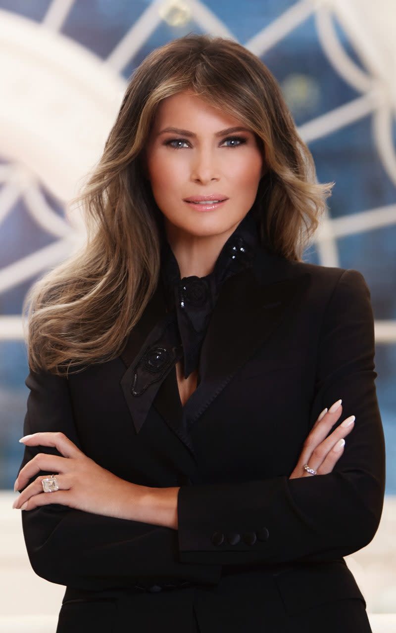 Melania Trump's official White House portrait