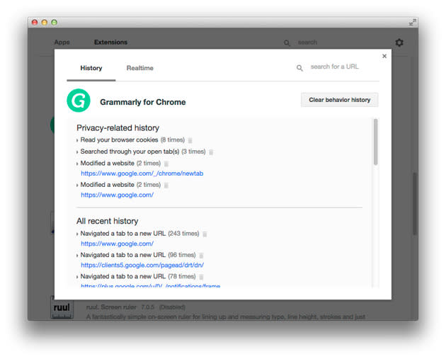 Google's Chrome app developer tool