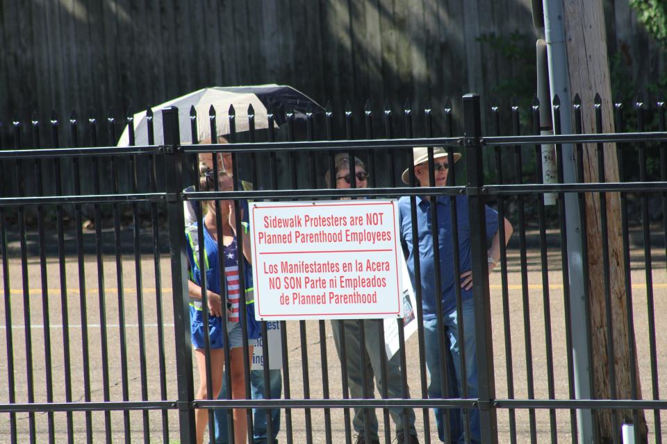 Anti-abortion activists were seen outside of Planned Parenthood on Poplar Avenue shortly after the U.S. Supreme Court overturned Roe v. Wade. 
Ken Pruett, one of the protestors affiliated with the Women’s Care Network, said, “The problem with Roe is … the harm it caused. When you hurt the baby, you hurt the mother too. Mothers have been harmed greatly in this country."