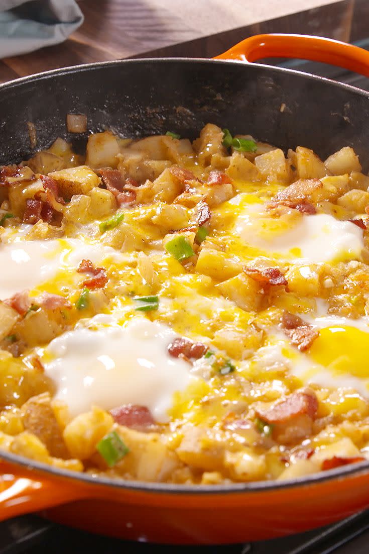 <p>This will definitely be the breakfast special in your house from now on.</p><p>Get the recipe from <a href="https://www.delish.com/cooking/recipe-ideas/recipes/a49558/loaded-breakfast-skillet-recipe/" rel="nofollow noopener" target="_blank" data-ylk="slk:Delish;elm:context_link;itc:0;sec:content-canvas" class="link ">Delish</a>.</p>