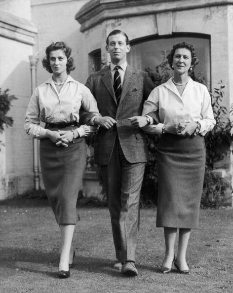 <p>A few days before his 21st birthday, Prince Edward takes a photograph with his sister Princess Alexandra (left) and his mother, Princess Marina of Kent at their country home of Coppins in Buckinghamshire.</p>