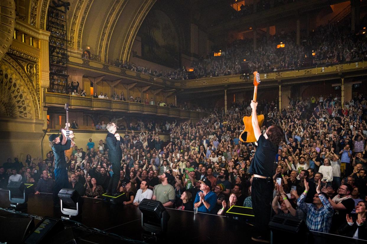 The National opened its world tour at the Auditorium Theatre in Chicago.