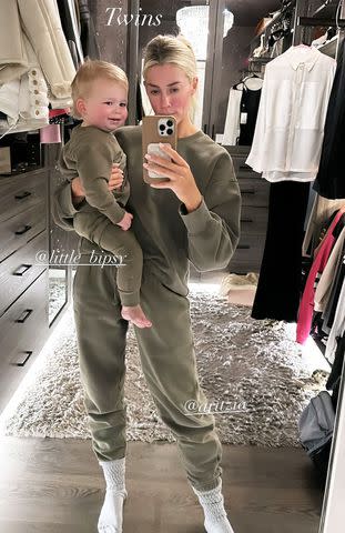 <p>Heather Rae El Moussa/Instagram</p> Heather Rae El Moussa matching with son