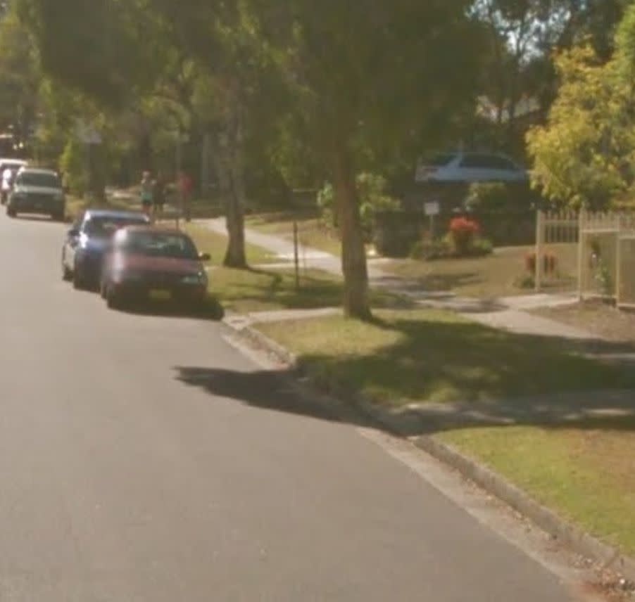 A woman noted the presence of the strange markings on her routine walk down Hadrian Avenue in Mooroobool. Source: Google Maps