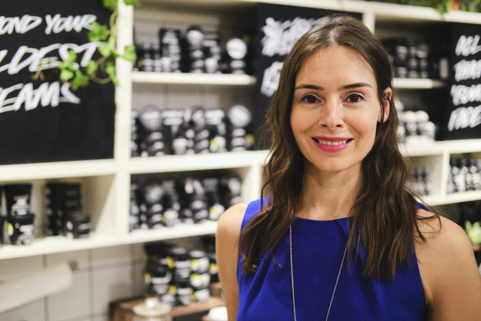 Annabelle Baker first joined Lush as a 16-year-old part-time sales assistant. Photo: Lush