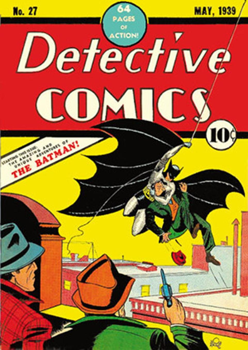 Batman apareció por primera vez en el número 27 de ‘Detective Comics’, publicado en mayo de 1939 ((Detective Comics))