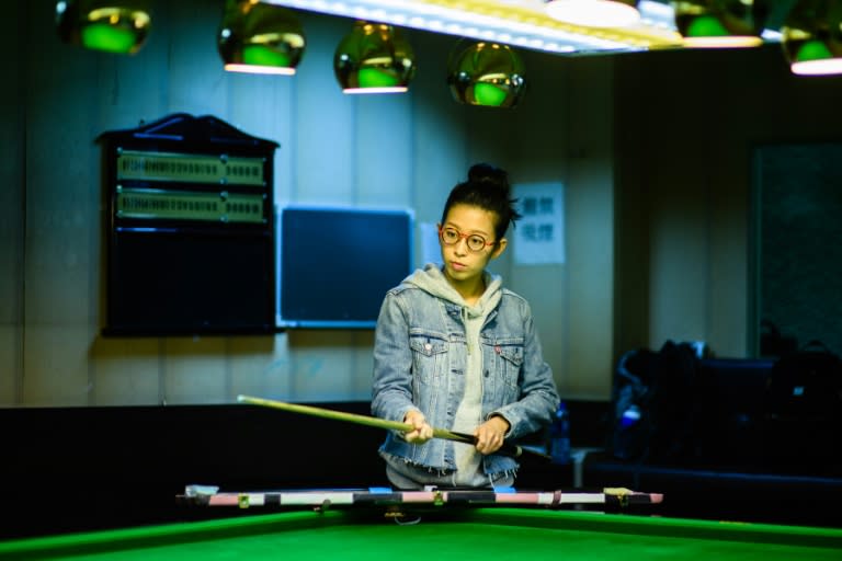 World champion Ng On-yee prepares for a practice session in her native Hong Kong