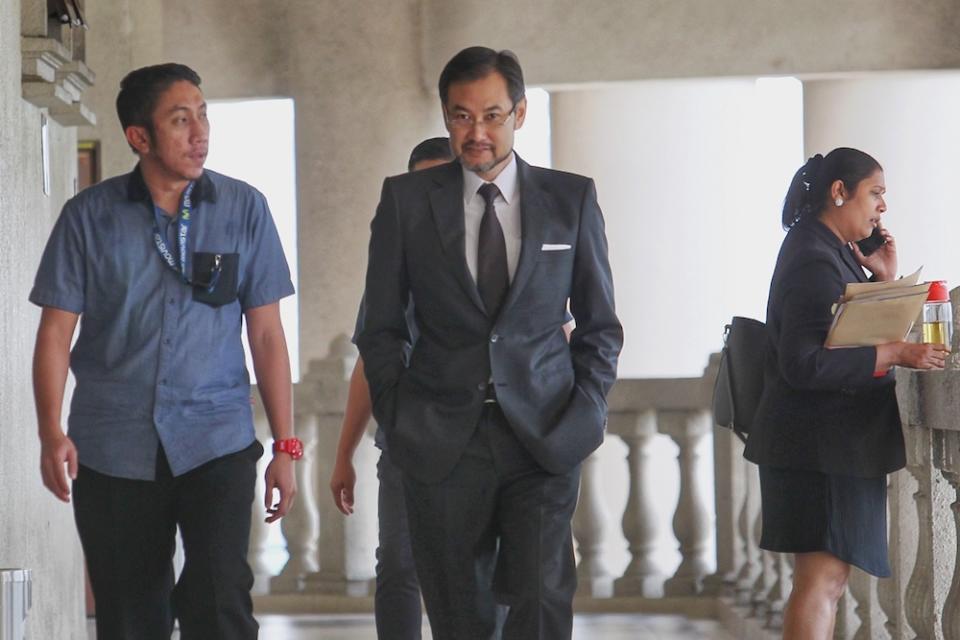 Former 1MDB CEO Datuk Shahrol Azral Ibrahim Halmi is pictured at the Kuala Lumpur High Court October 7, 2019. — Picture by Ahmad Zamzahuri