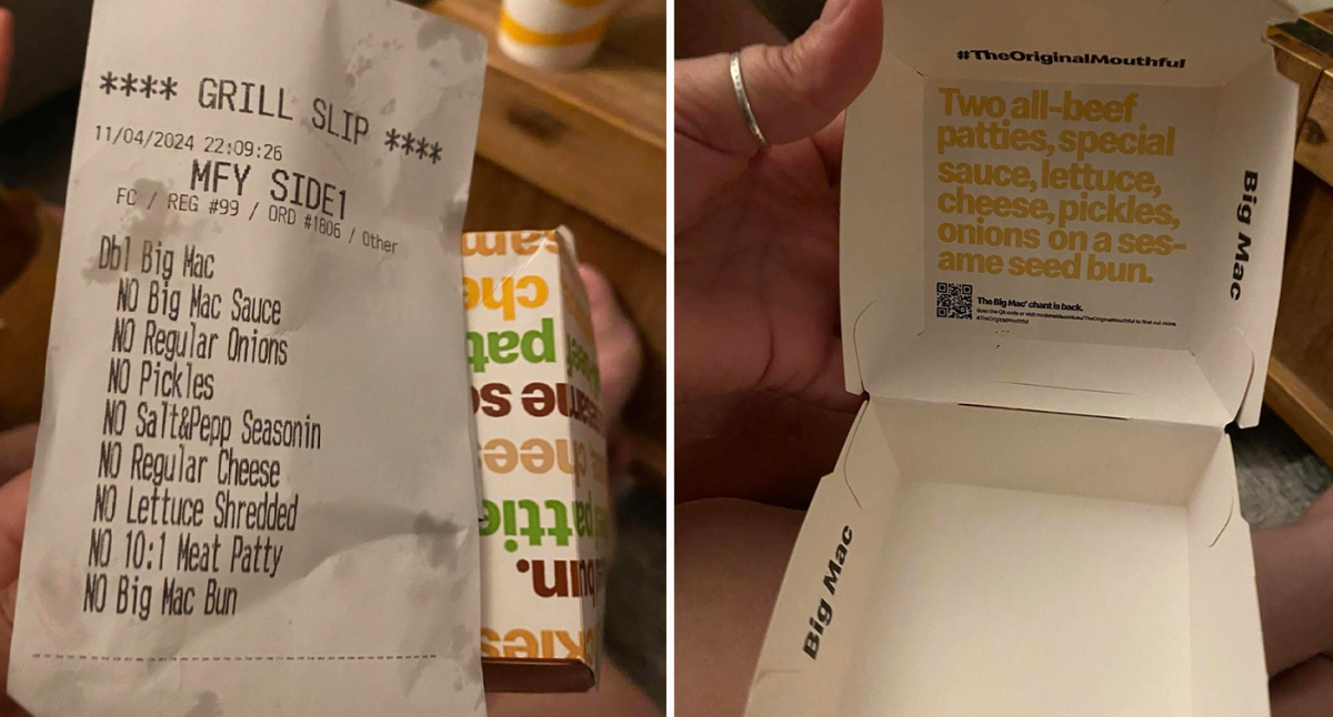 Uber Eats 'glitch' sees woman receive empty McDonald's box