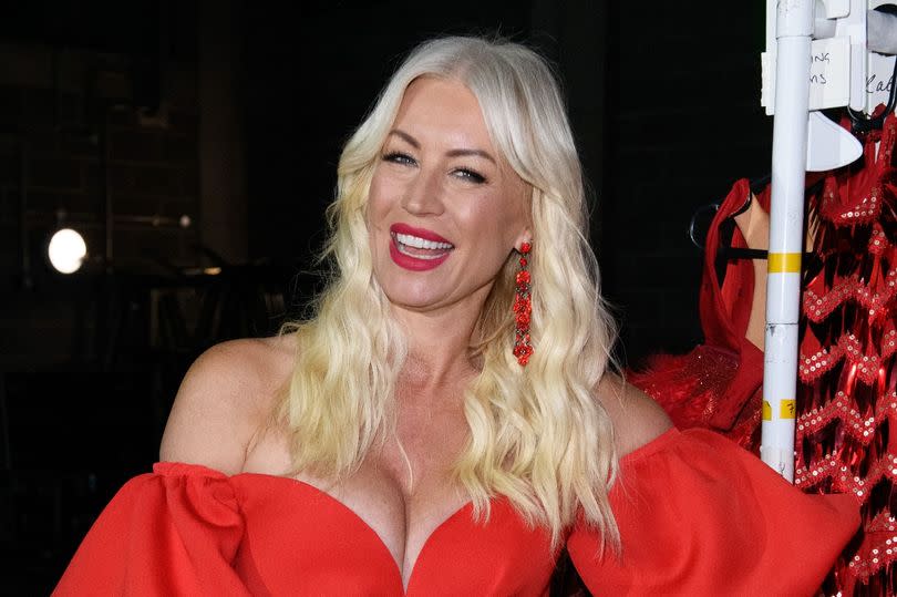 Denise Van Outen was treated to a surprise 50th birthday party on Sunday night