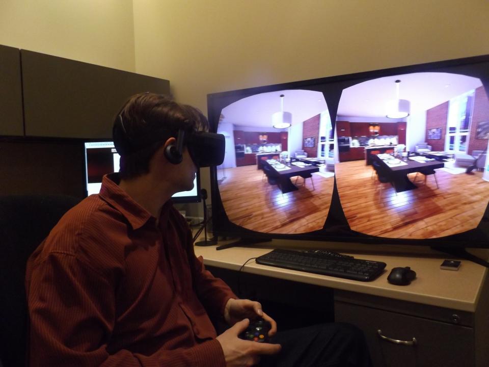 David Payne explores real-time VR. (Aaron Broverman)