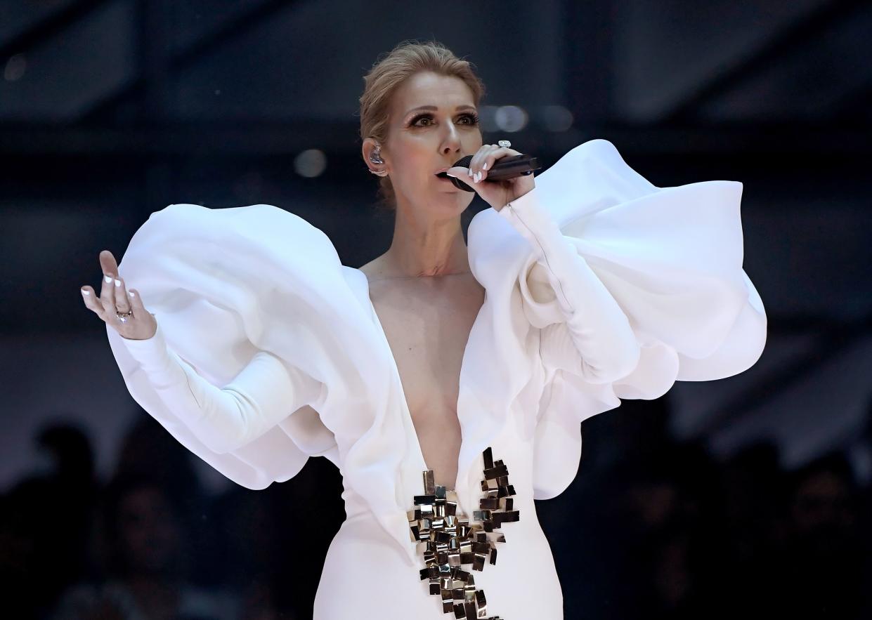 Singer Celine Dion performs onstage during the 2017 Billboard Music Awards at T-Mobile Arena on May 21, 2017 in Las Vegas, Nevada.