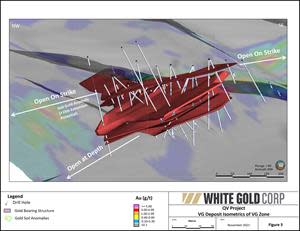 White Gold Corp. VG Deposit Isometrics of VG Zone