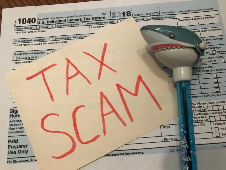 Taxpayers are warned to watch out for scams during tax season, including a tax professional who won't sign your return.