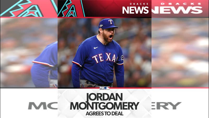 前世界大賽冠軍左投蒙哥馬利（Jordan Montgomery）1年約加盟響尾蛇。（圖／翻攝自FOX Sports: MLB推特）