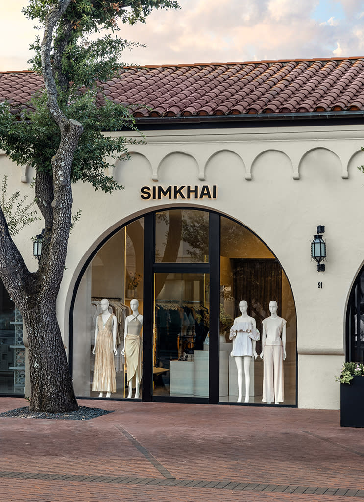 Inside Simkhai’s new Dallas store. - Credit: Aaron Dougherty Photo