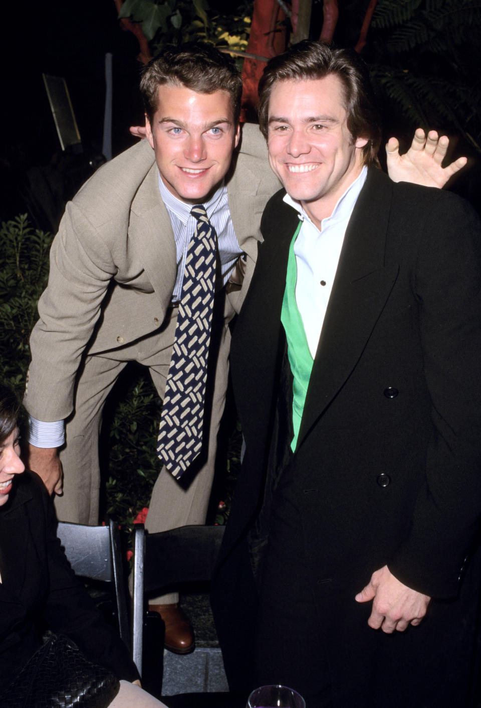 <p>Chris O'Donnell and Jim Carrey (Photo by SGranitz/WireImage)</p> 