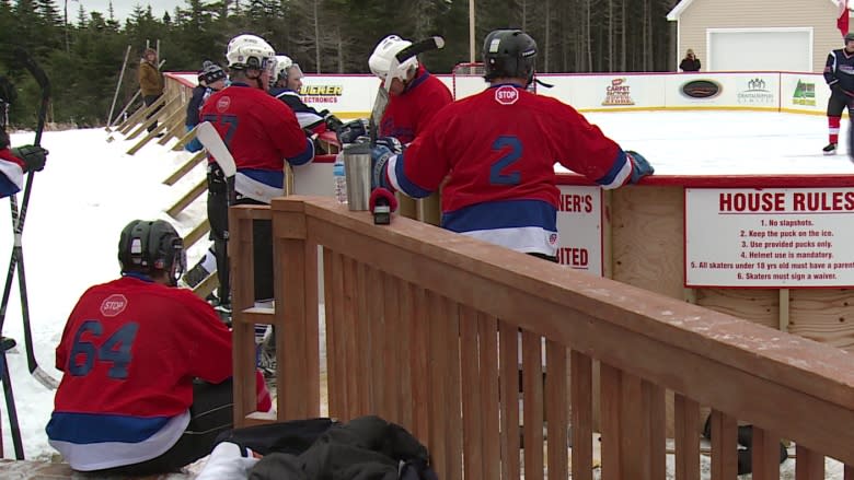 Charitable backyard hockey rink nets $100K goal with off-season donation