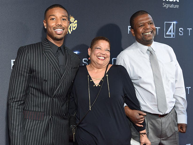 michael b jordan and parents