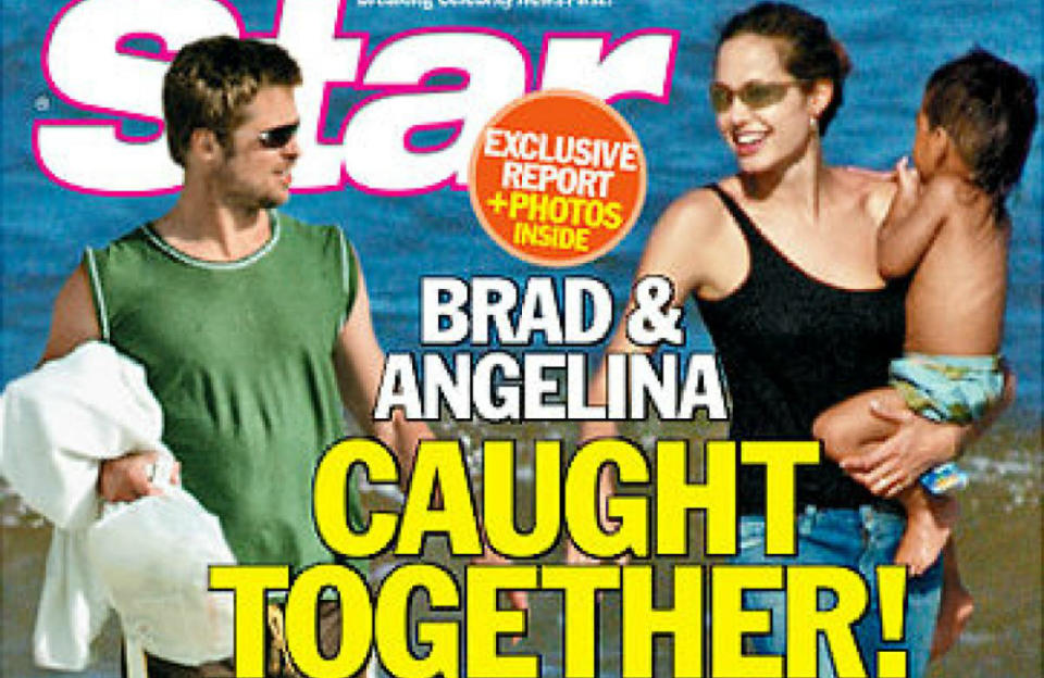 First pictures of Brangelina in April 2005