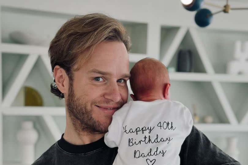 Olly Murs on his 40th birthday with Madi