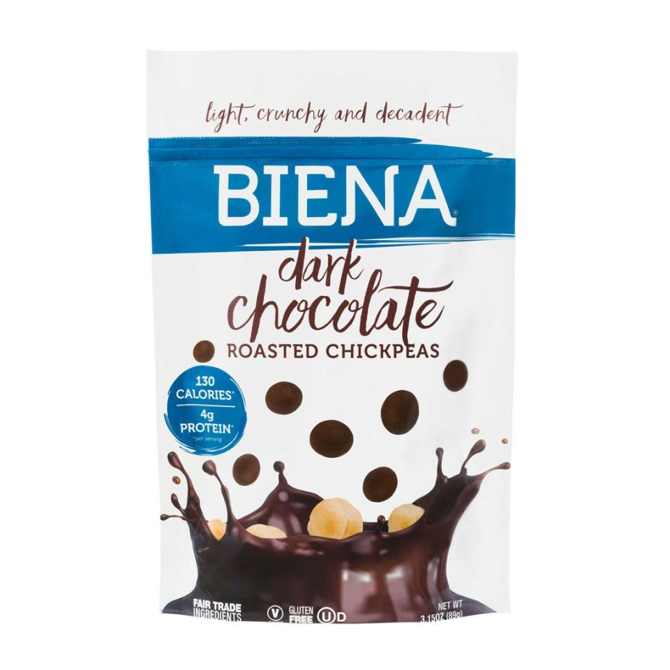 Crunchy: Biena Dark Chocolate Roasted Chickpeas