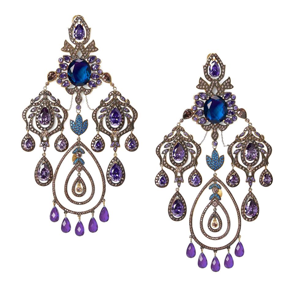 Ralph Lauren chandelier earrings (£1,960)