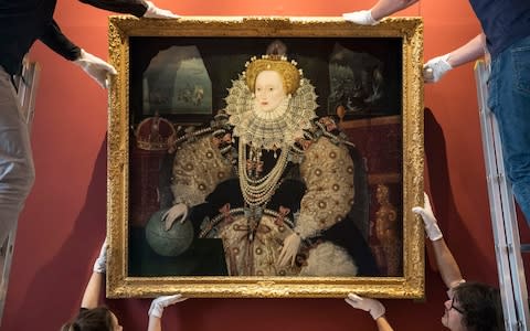 The iconic Armada Portrait of Elizabeth I - Credit: Heathcliff O'Malley for The Telegraph 