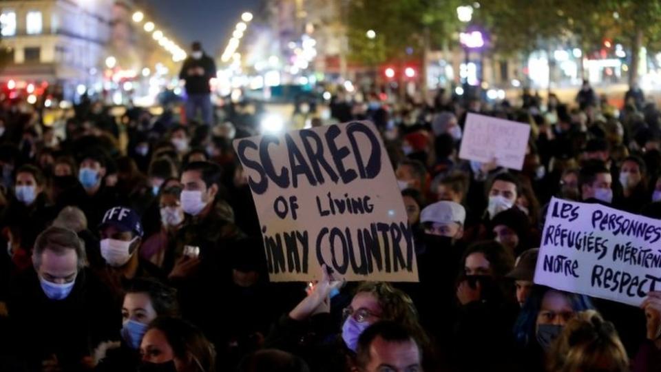 Una protesta en París