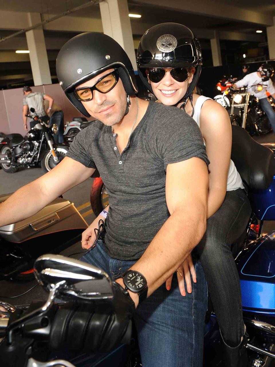 Eddie Cibrian and LeAnn Rimes participate in the Academy of Country Music Chairman's Ride on April 17, 2010 at MGM Grand Hotel/Casino in Las Vegas, Nevada