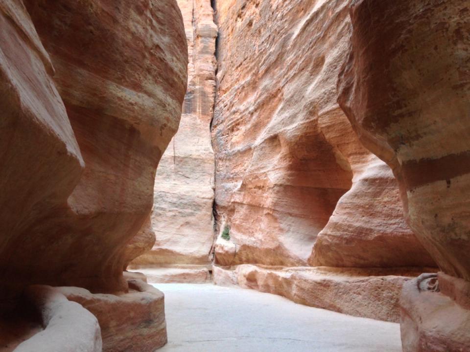 The centre of Petra is reached through a narrow gorge known as the Siq (Getty/iStockphoto)