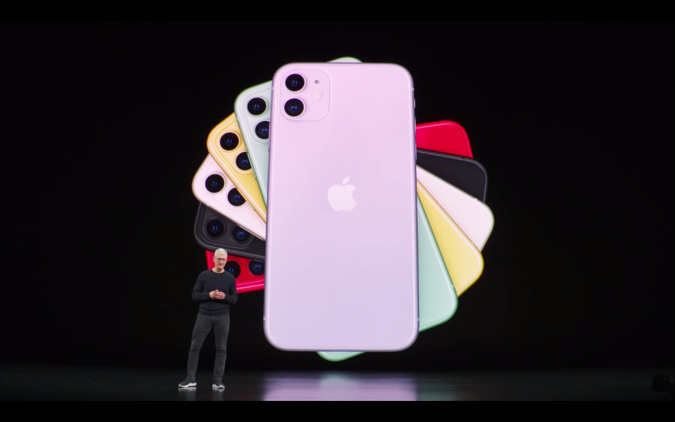 蘋果表示，有部分iPhone11出現螢幕觸控問題。   圖：擷取自Apple Youtube