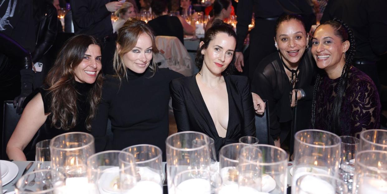 los angeles, california march 21 guest, olivia wilde, karla welch, samira nasr and tracee ellis ross attend the fashion trust us awards 2023 at goya studios on march 21, 2023 in los angeles, california photo by stefanie keenangetty images for fashion trust us