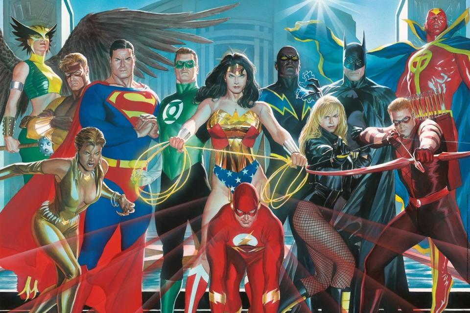 The Alex Ross rendition of Brad Meltzer's mid 2000s version of the Justice League of America. 