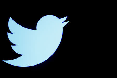 The Twitter logo in New York City, U.S., September 28, 2016. REUTERS/Brendan McDermid/Files