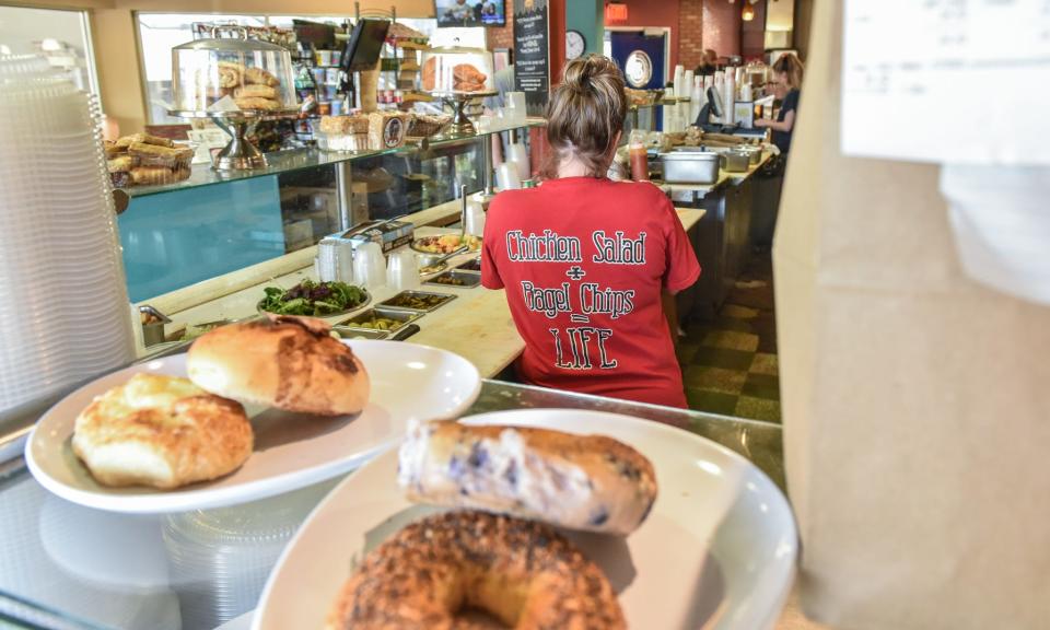 Beagle Bagel is seen in Jackson, Miss., Wednesday, Jan. 11, 2023. Beagle Bagel is one of our local picks ahead of National Bagel Day on Sunday.