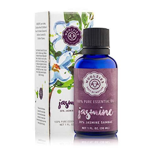 <p>Woolzies 100% Pure Jasmine Essential Oil Blend</p><p>amazon.com</p><p>$12.99</p><p><a href="https://www.amazon.com/dp/B01GOLFBIY?tag=syn-yahoo-20&ascsubtag=%5Bartid%7C2140.a.19904702%5Bsrc%7Cyahoo-us" rel="nofollow noopener" target="_blank" data-ylk="slk:Shop Now;elm:context_link;itc:0;sec:content-canvas" class="link ">Shop Now</a></p><span class="copyright">Courtesy</span>